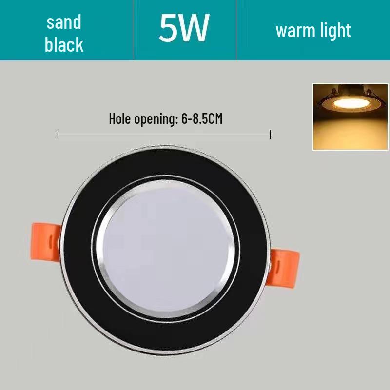 5W Dimmable Ceiling Downlight with 3-Color Settings