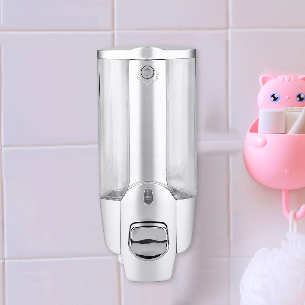 350ml 2*350ml Bathroom Wall Mounted Soap Shampoo Dispenser Lotion Liquid Pump