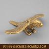 1Pcs Retro Brass Crane Parrot Desktop Decorative Ornaments Metal Animal Sculpture Mini Tea Pet Living Room Home Decoration Gifts