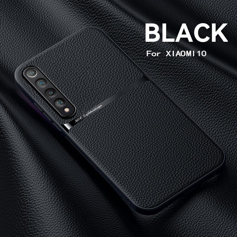 

For Xiomi 10 Pro case Luxury Leather Magnetic Holder Phone Case For Xiaomi 10 Mi10 Mi 10Pro Xiaomi10 With Metal Plate Back Cover For Mi 10 Pro
