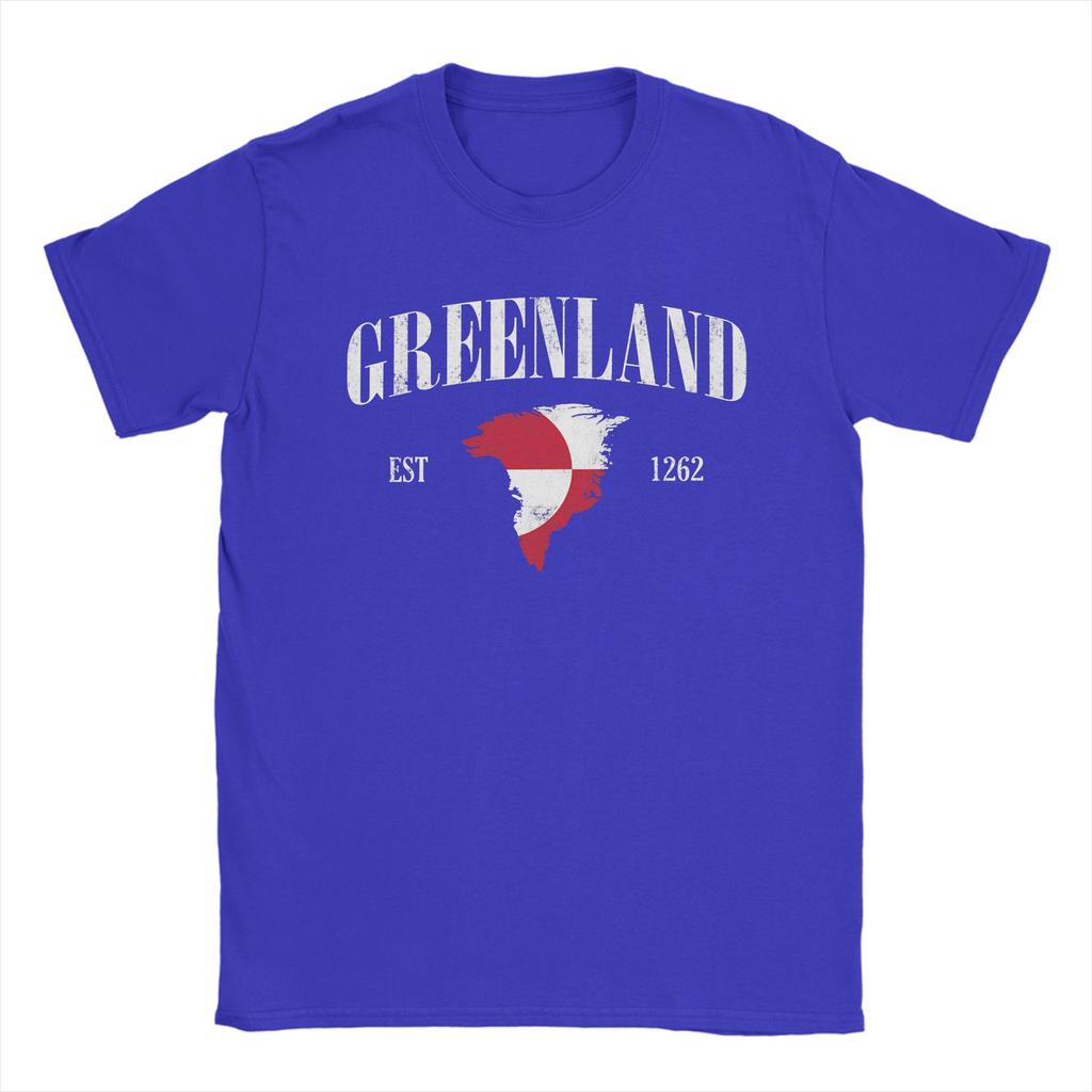 Unterstütze Grönland Est 1262 T-Shirt Sommer Beliebte T-Shirts Mann Baumwolle Rundhals 4XL 5XL 6XL Top T-Shirts Kurzarm Y2K Lustiges T-Shirt