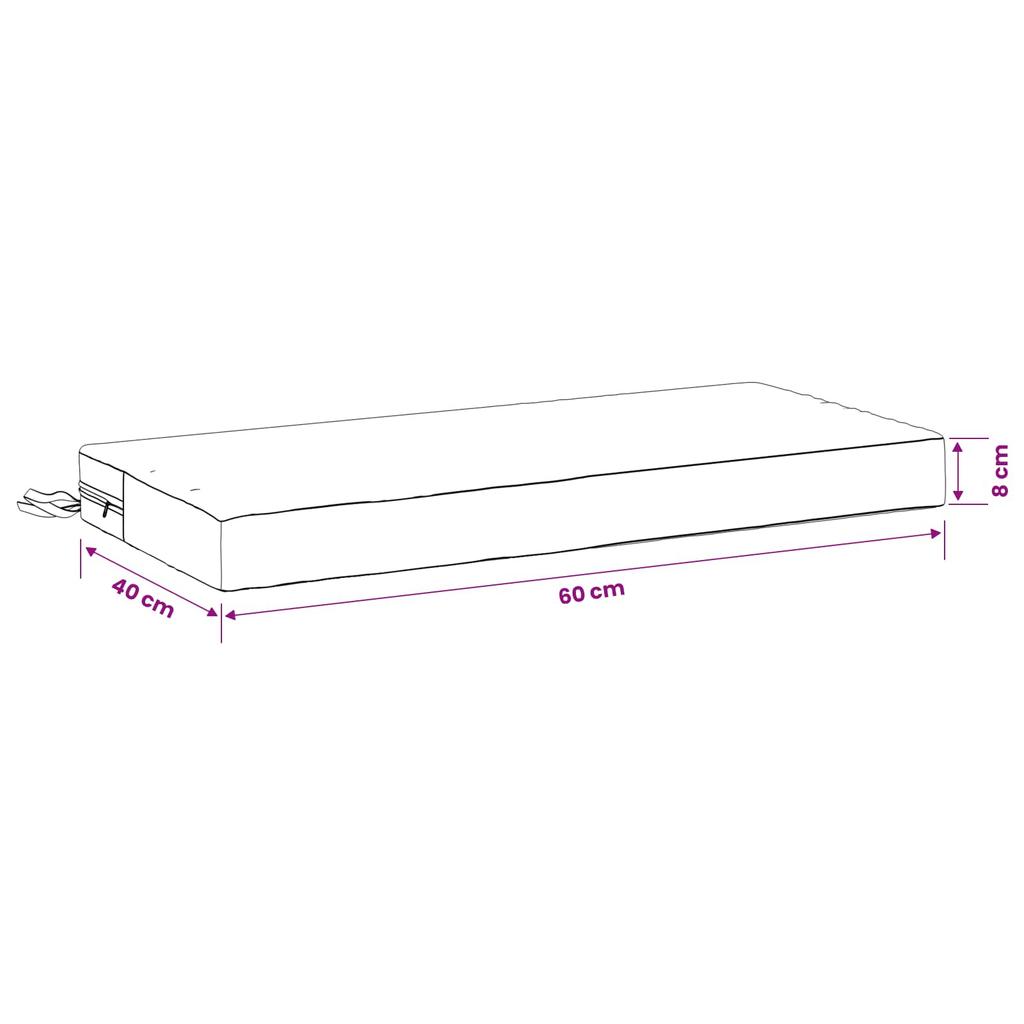 2 Piece Bench Cushions SOEST 2 Pcs. 100percent Polyester Grey