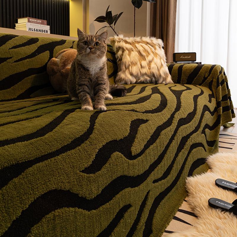 

EIFLOY-Stripe Мягкий диван-полотенце, 3,4-местный, нескользящий, толстый чехол для дивана, защитное покрытие для мебели для кошек, мягкий 180x130