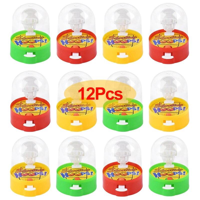 12/24Pcs Mini Desktop Finger Basketball Schießen Spiel Spielzeug Kinder Geburtstag Party Favors Supplies Pinata Füllstoff Sport Thema party