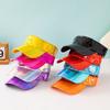 Laser Sun Visor Caps Hollowed-out Top Empty Hat Fashion Duck Tongue Hat  Outdoor Sport