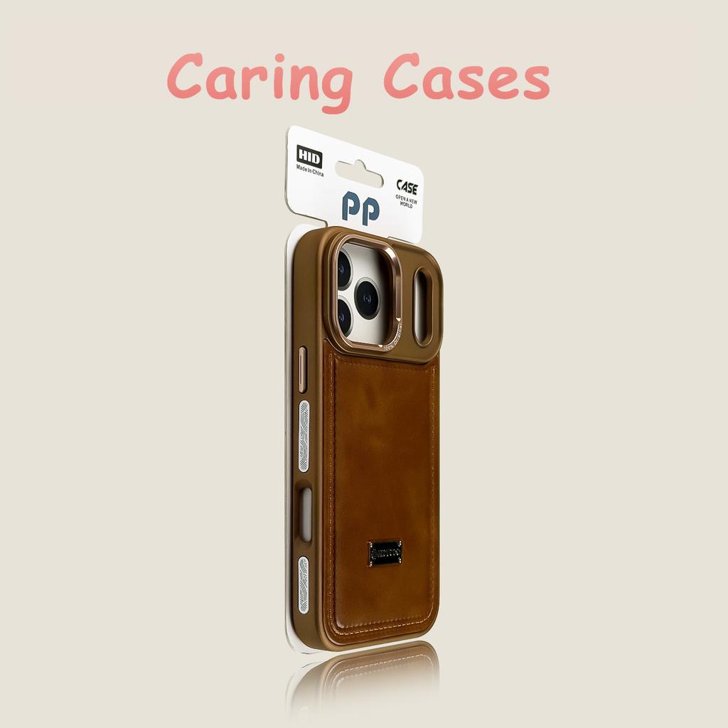 For iPhone 17 Pro Max Case Gentleman Leather Anti-Drop Premium Business Men Style Vintage Luxury Case with iPhone 16 15 14 13