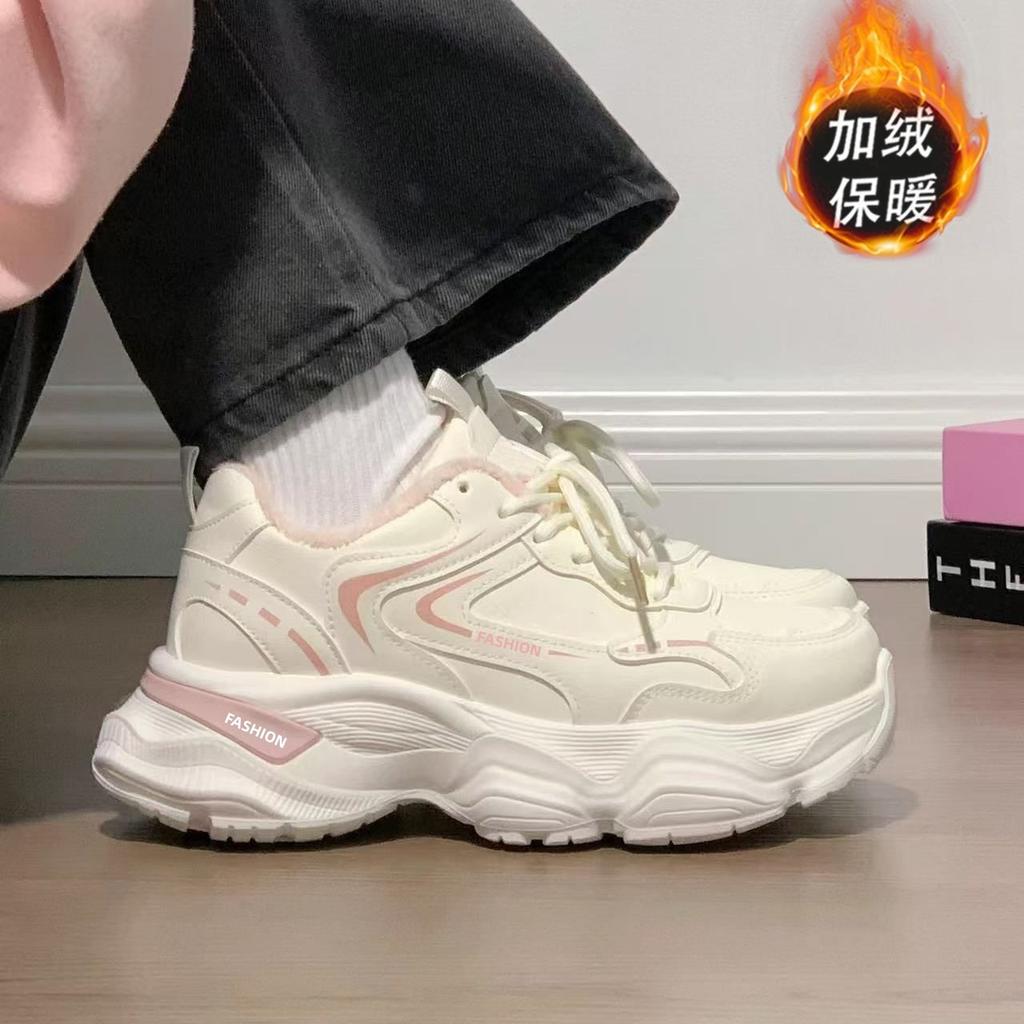 Super high dad shoes 22 new winter new Chinese style velvet plus warm, thin and high cotton two cotton shoes