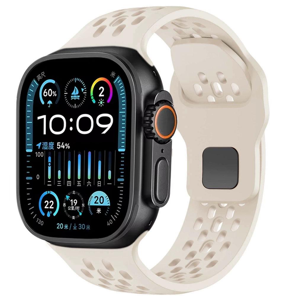 Breathable Silicone Strap for Apple Watch Band 49mm 46mm 45mm 44mm 42 41 40mm Sport Bracelet iWatch Ultra 11 10 9 8 7 6 SE3 Belt