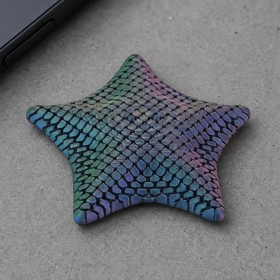 3D Printed Starfish Fidget Toy, Compact Palm-Sized Stress Relief Squishy Puzzle Toy, Flexible Durable Handheld Desk Decor Gift for Kids Adults