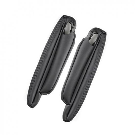 For Land Rover Freelander 2 Black Micro Leather Side Seat Armrest Handle Cover