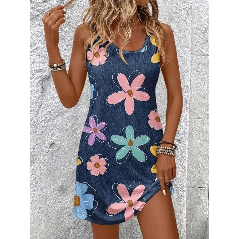 женское летнее платье без рукавов S