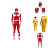 Rangers Costume For Kids And Adults Featuring Durable Jumpsuit And Character Mask**