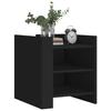 VidaXL Table de chevet noir 45x50x50 cm bois d’ingénierie, meuble de chevet, table d'appoint, armoire de lit, armoire de 848291
