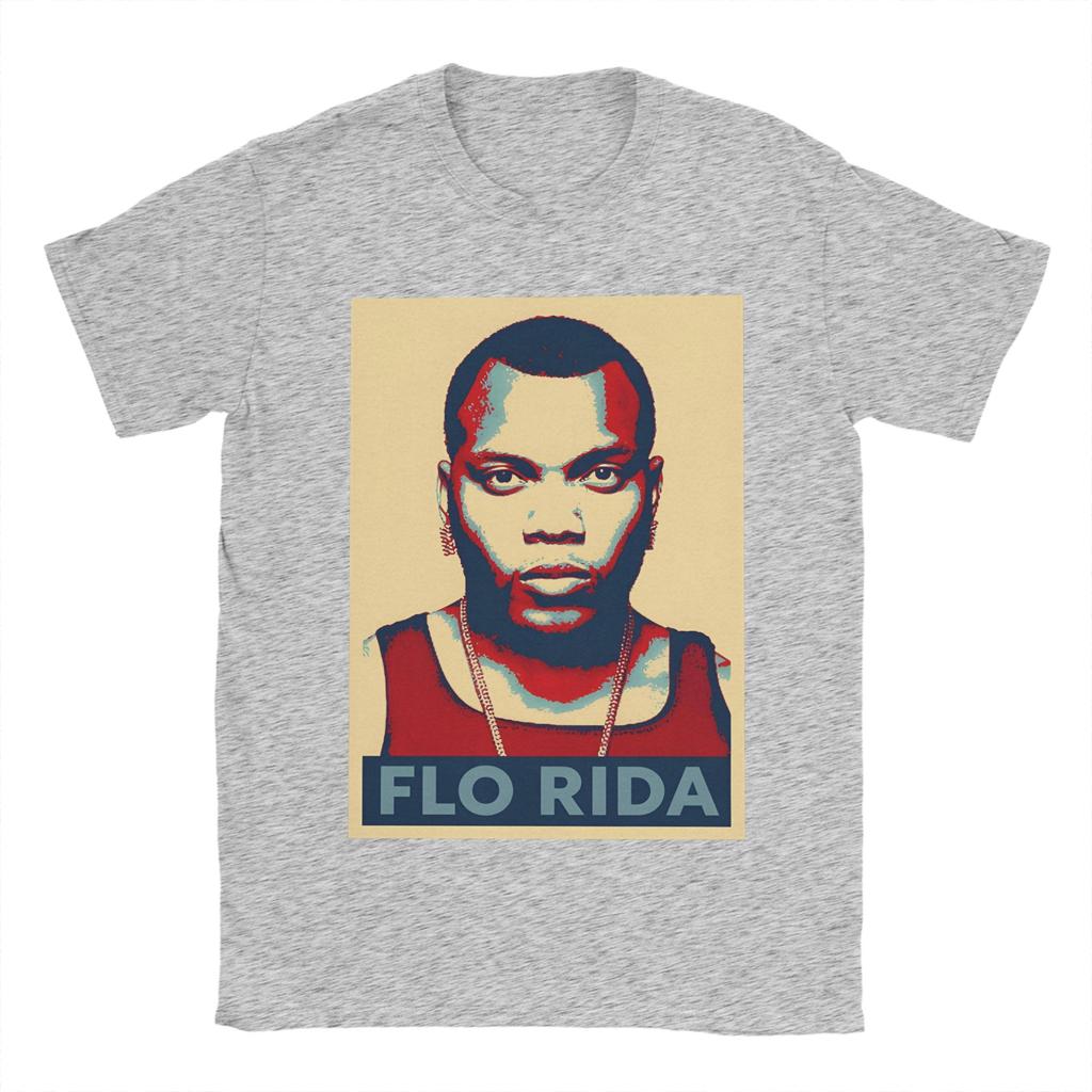 Flo Rida TShirt Unisexs Cotton Tops Shirts Casual Round Neck Short Sleeve