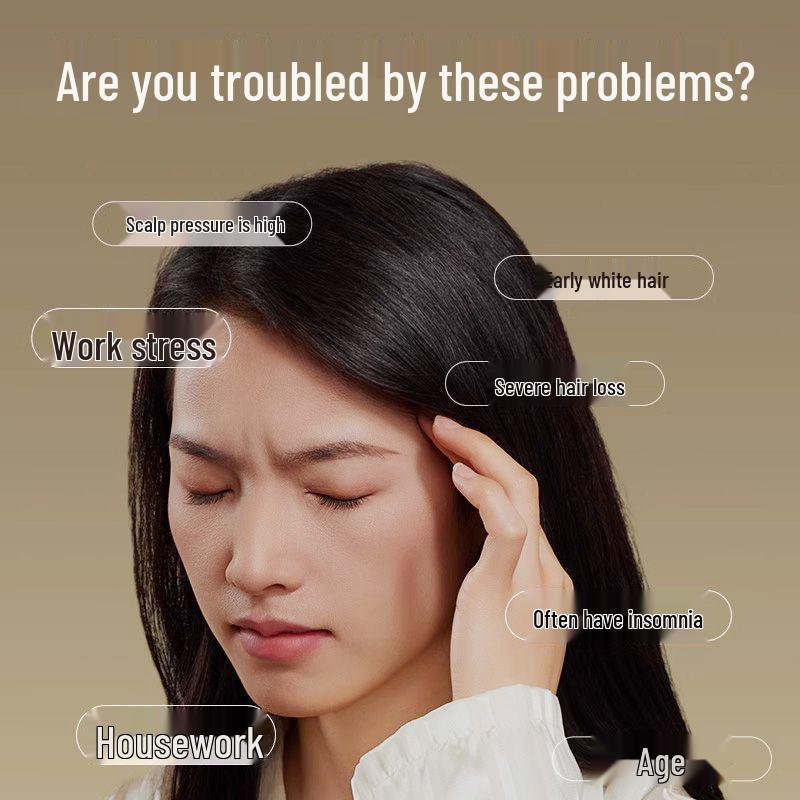 Five-Claw Sandalwood Head Massage Comb: Meridian Therapy Tool for Scalp Lymphatic Dredging and Care
