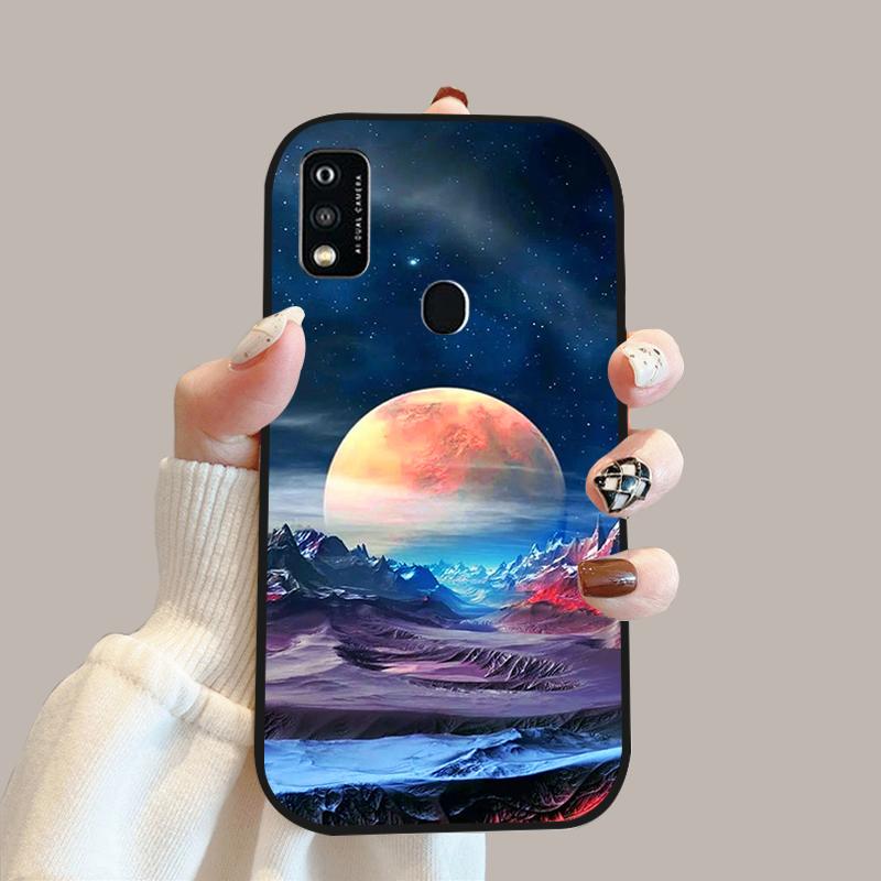 For ZTE Blade A51 Case A52 A53 Color Painted Soft Silicone Phone Cover Cases For ZTE Blade A31 Fashion Protective Fundas Coque
