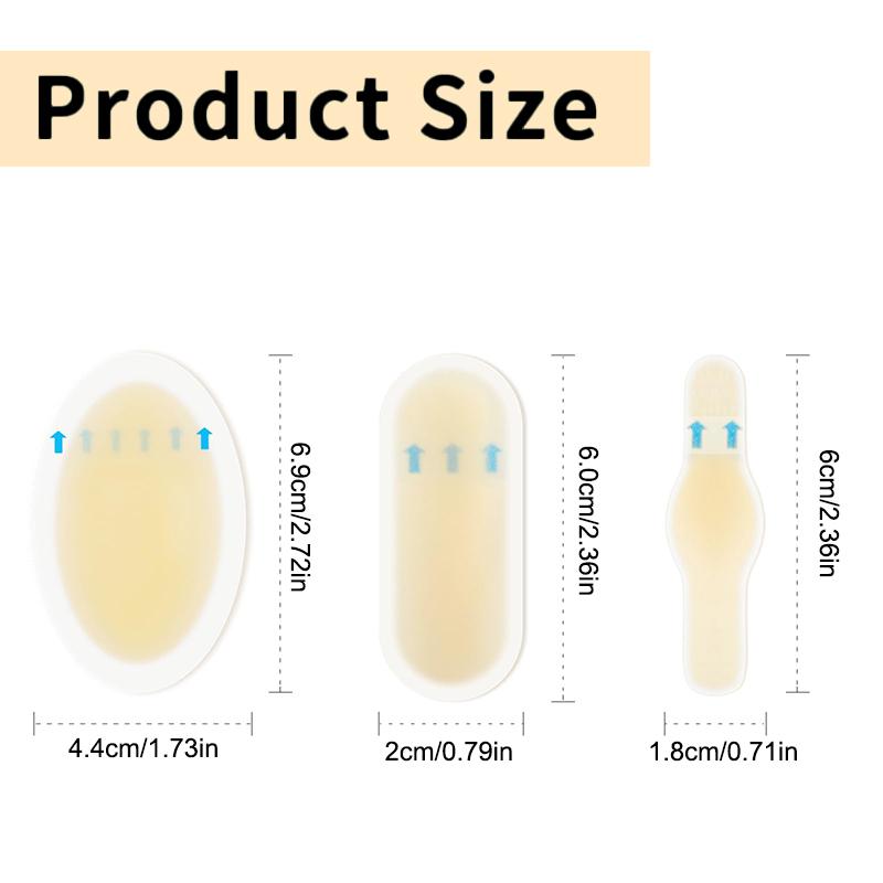 24Pcs Adhesive Hydrocolloid Gel Blister Plaster Heel Anti-Wearing Heel Sticker Pedicure Patch Plaster Foot Care Tools