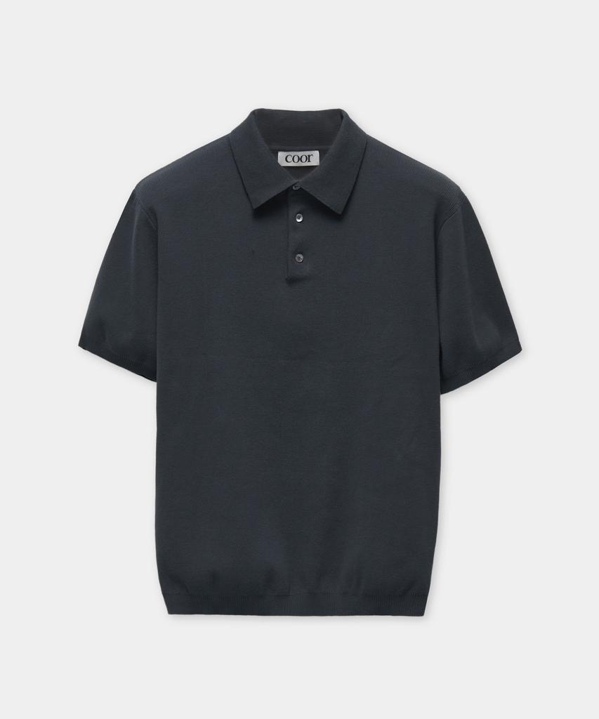 Kueo Compact Sandy Polo Knit (Dark Grayish Green)