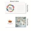 6Pcs Christmas Tree DIY Diamond Painting Card Rhinestone Painting Card Kit Diamond Painting Greeting Card for Adults Beginners