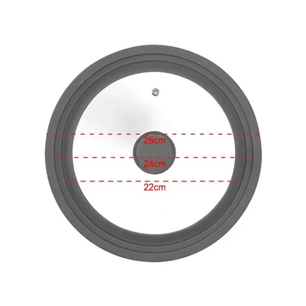 Food Silicone Pot Handle Lid Stove Protector Cover Tempered Glass Pan Non-stick Cookware Caps Kitchen Kitchenware Accessories