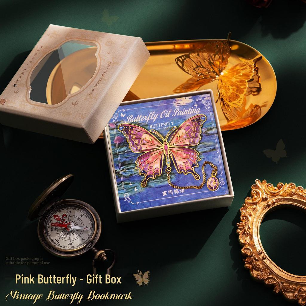 Vintage Butterfly Metal Bookmark: Creative and Elegant Back-to-School Souvenir