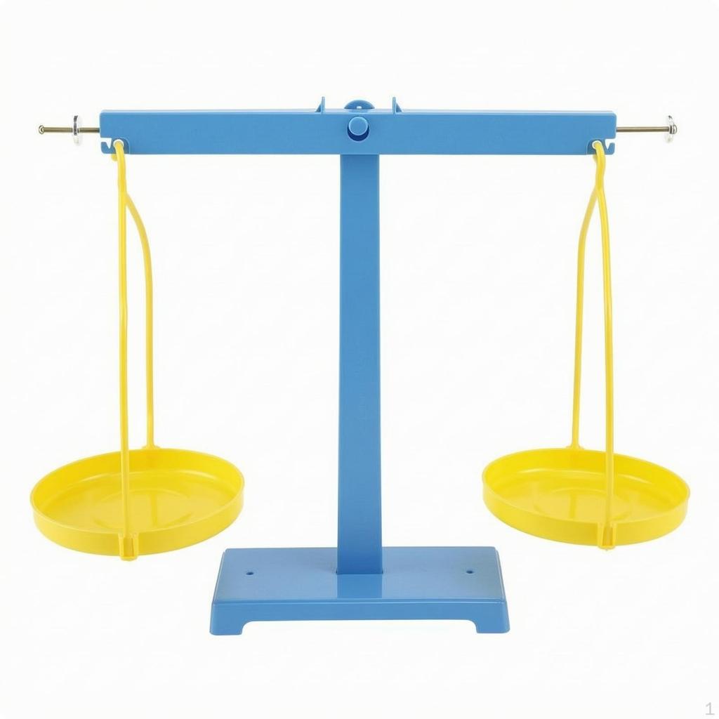Educational Balance Scale with Pans | Simple OpenFrame Construction, Desktop Scale, for