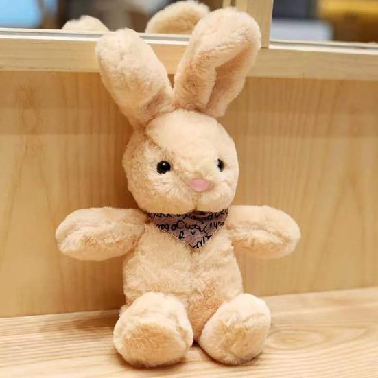 Rabbit Doll Plush Soft Stuffed Animal with Detachable Knitted Sweater Cute Lop-Ear Healing Toy for Kids Adults Bedroom Decor Gifts