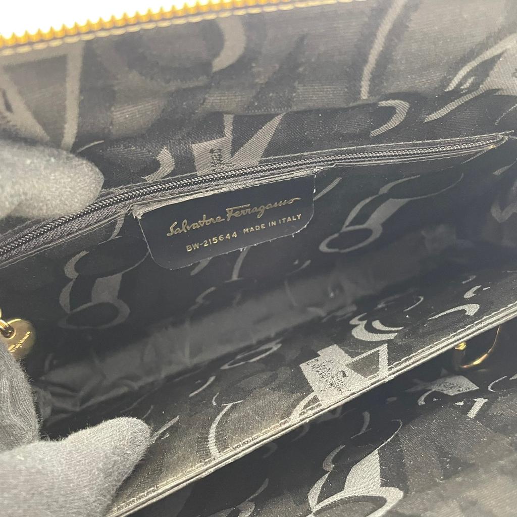 Used Salvatore Ferragamo HandbagHandbag Beige Leather Women