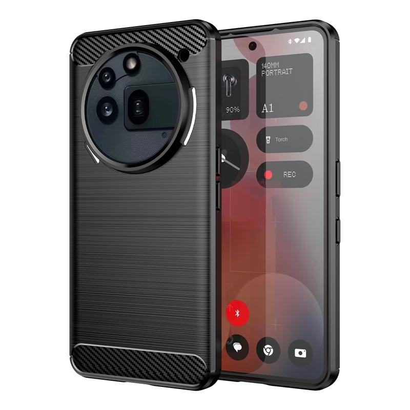 For Nothing Phone 3a Pro Case Anti-knock Silicone Carbon Fiber Cover For Nothing Phone 3a Pro Case For Nothing Phone 3a Pro Case