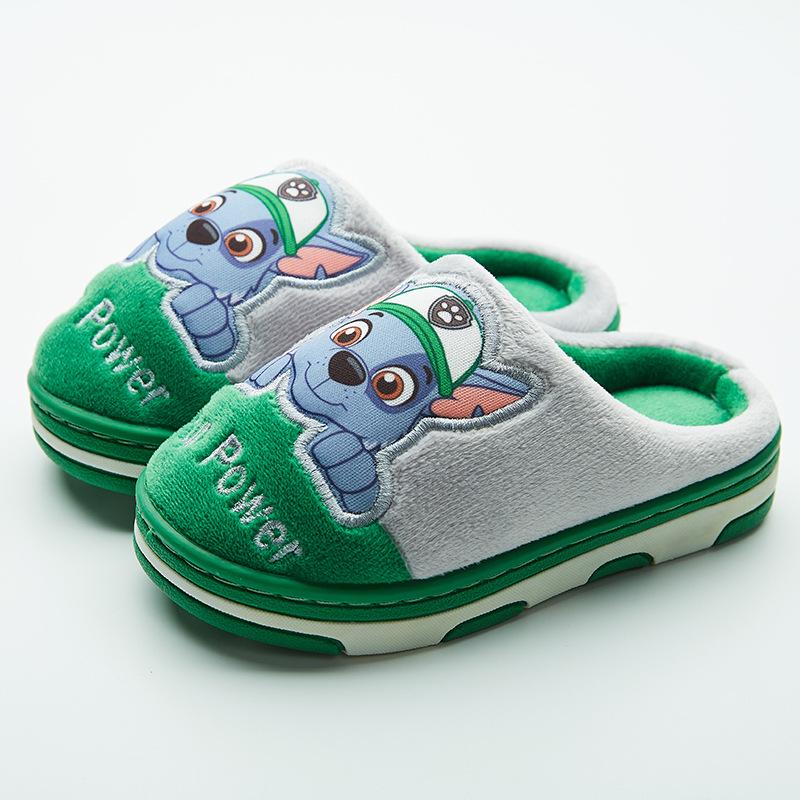 Paw Patrol Kids' Slippers, Autumn/Winter, Non-Slip Cotton, Cartoon Design, Warm and Cute, for Boys & Girls Aged 10+