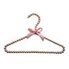 High Quality Beaded Coat Suit Jacket Hanger with Sturdy Non- Shoulder And , Pink