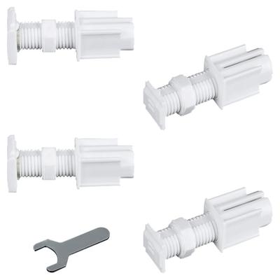 Nouveau Lot de 4 Supports de Montage pour Stores Robustes Supports de Fixation pour Stores à Lamelles Accessoires de Rideaux pour Fenêtres de Maison Supports de Plafond pour Stores à Lamelles
