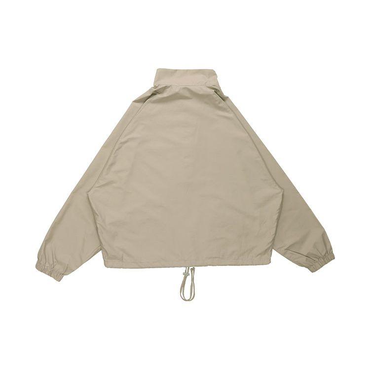 Fear of God Essentials Half-Zip Track Jacket with Raglan Sleeves and Stand Collar Unisex Outerwear Moss FOG-FW20-188