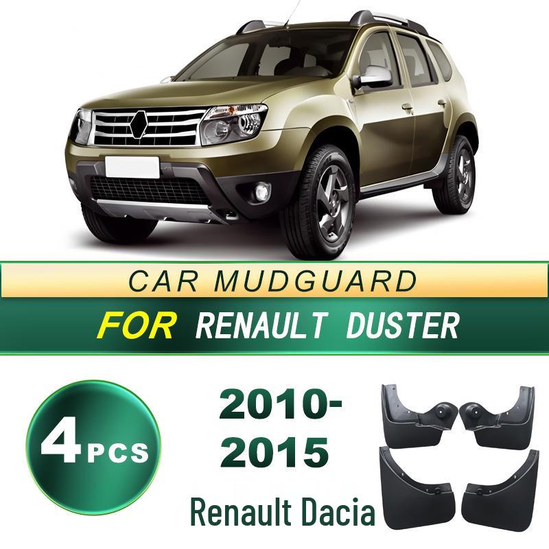 Compatible Mud Flaps for 2010-2015 Renault Dacia – Soft Rubber, No-Drill Installation