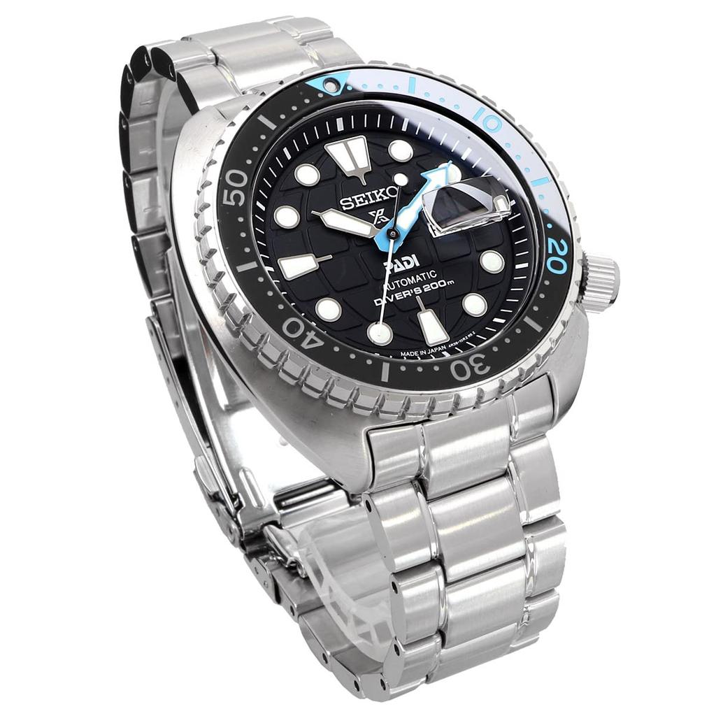 Seiko PROSPEX Mechanical Automatic PADI Special Edition Turtle Sapphire Made in Overseas Model Diver's Watch, 200m, Crystal, SRPG19, Japan, Men's,