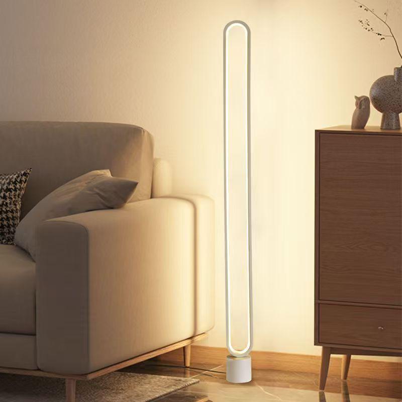 Nordic Minimalist Remote Control Floor Lamp for Living Room and Bedroom