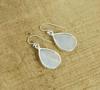 Solid 925 Sterling Silver Moonstone Gemstone Handmade Designer Earrings Pear Earrings