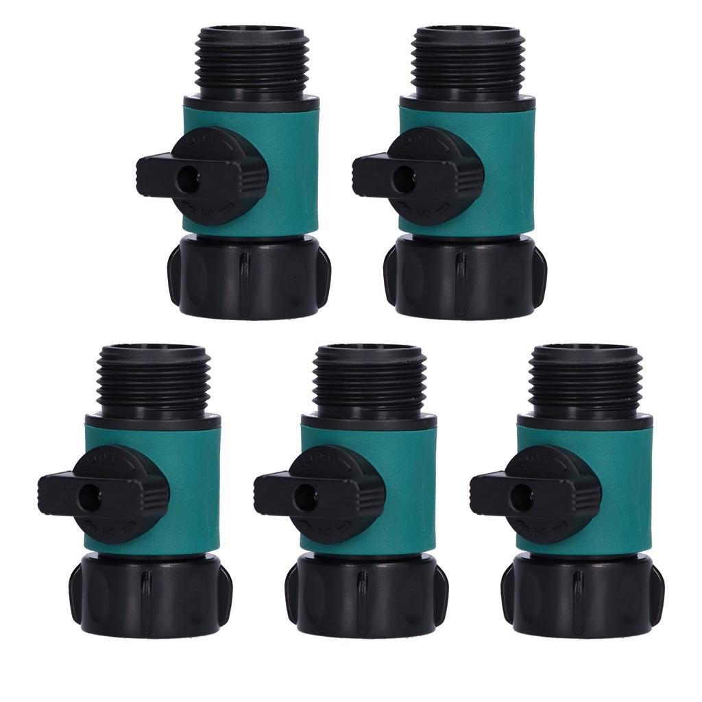 5 Stück Schnellkupplung Wasserzerstäuber Adapter Innen- und Außengewinde Bewässerungsventil G3/4in