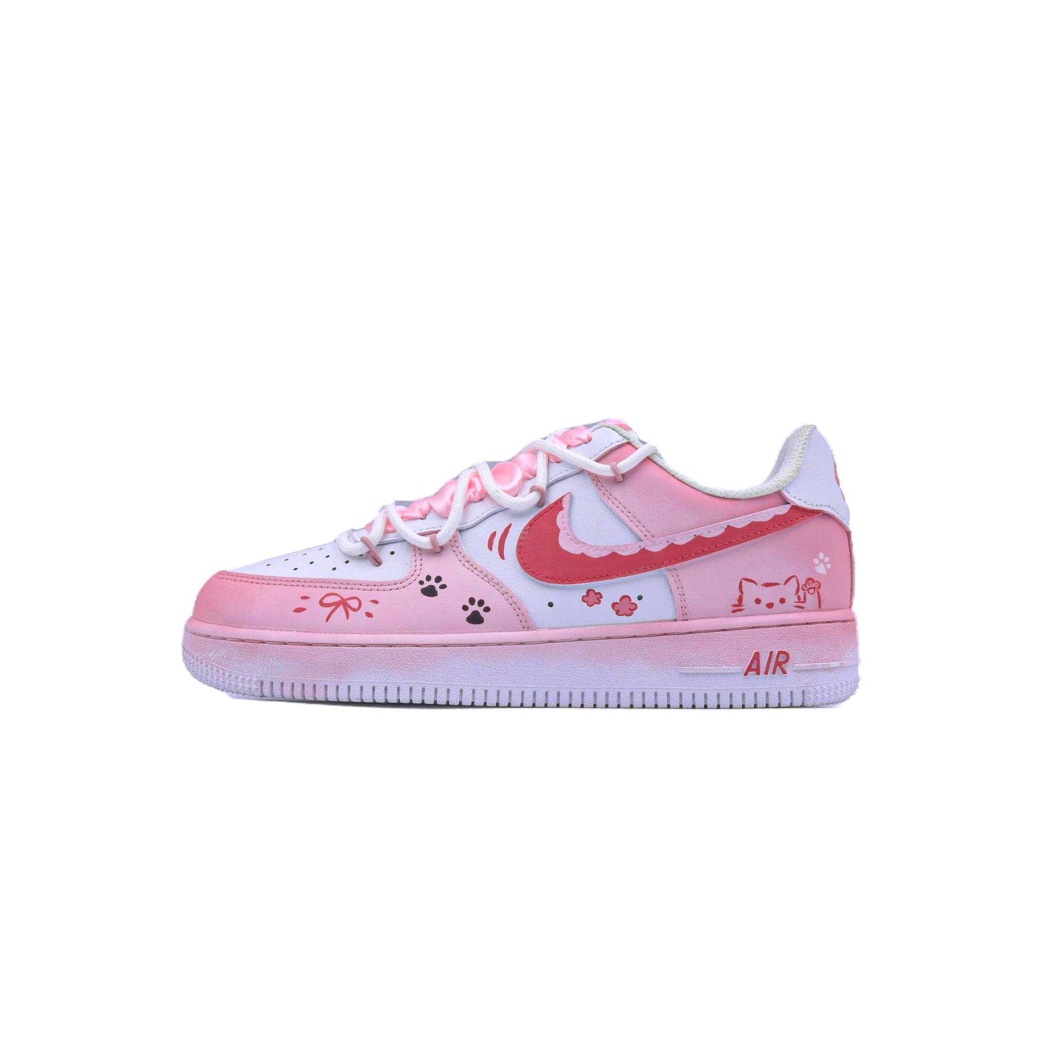 

Nike Air Force 1 Sweetheart, Cat Paw Shoes Slip Resistant Abrasion Resistant Low top Skateboard Shoes Unisex Pink CW2288-111(Team779- ) 37.5