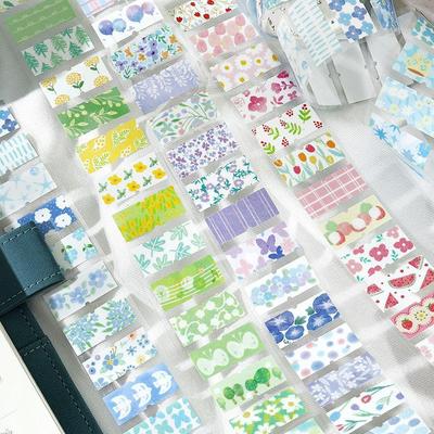 Dreamy Glitter Tape & Mountain Wild Notebook with Fresh Floral Fruit Stickers