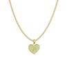 Zodiac Creative Stylish Heart Necklace For Women Elegant Alloy Charm Gift Jewelry