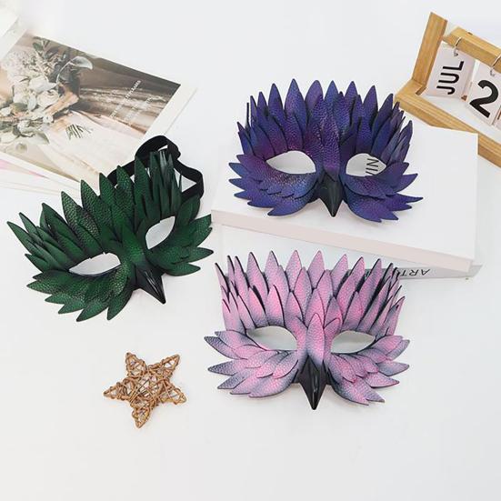 Halloweenský chránič obličeje Nastavitelný design Vícevrstvá pokrývka hlavy pro hraní rolí Chránič poloviny obličeje Cosplay Maškarní rekvizita