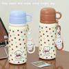 Ins Girls High-value Three-drink Thermos Cup New Cartoon Portable Kitten Stainless Steel Children's Cute Cup