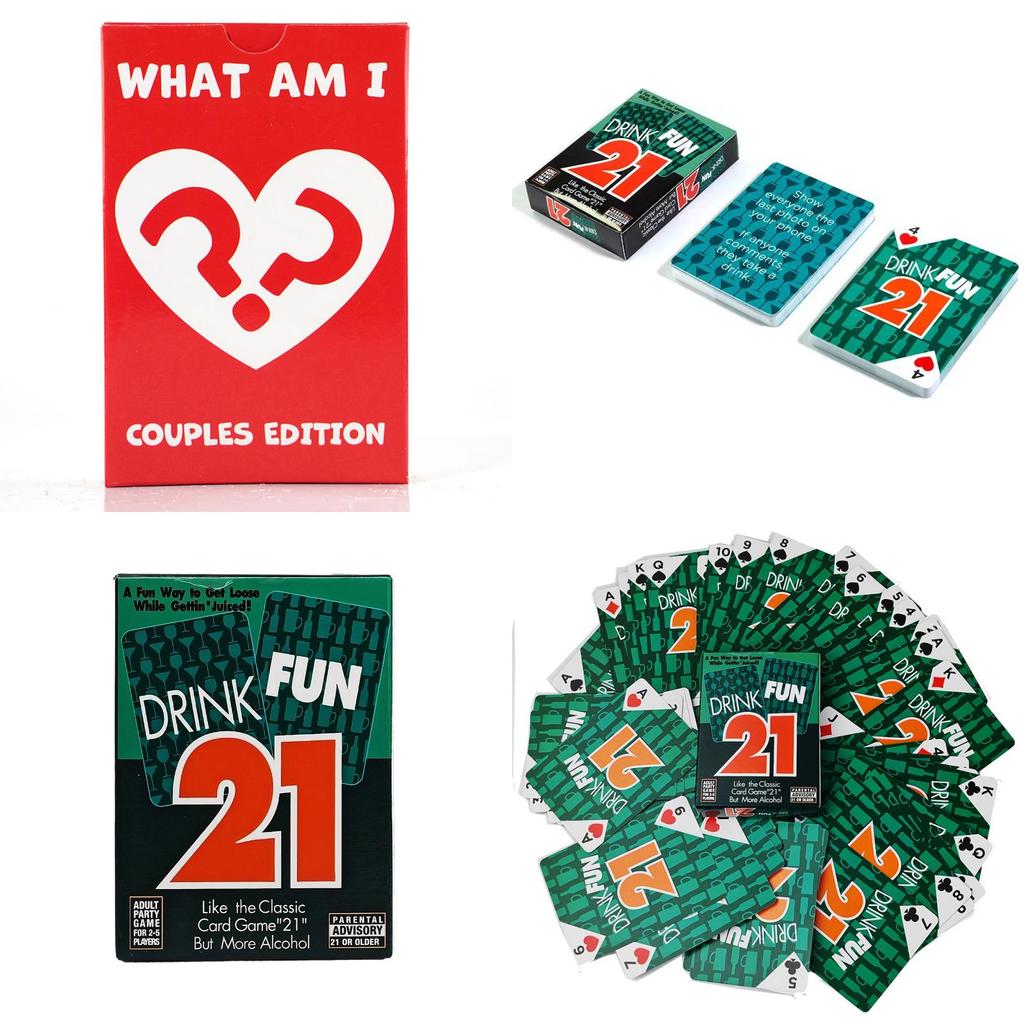 Drink Fun 21 Couple Card Game With Playing Cards For Romantic Parties And Family Gatherings