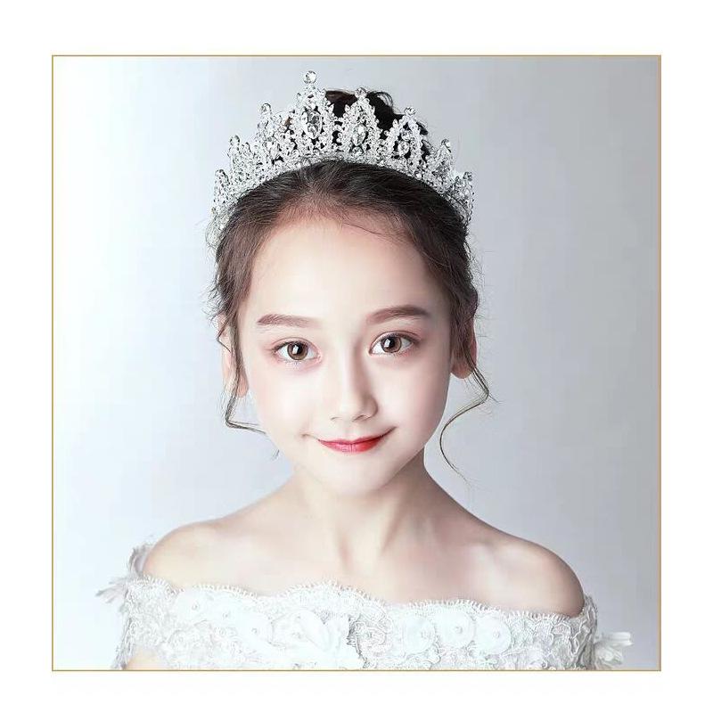 Children's Catwalk Crown Tiara Princess Korean Girl Children's Birthday Gift Hair Accessories Handmade Crown