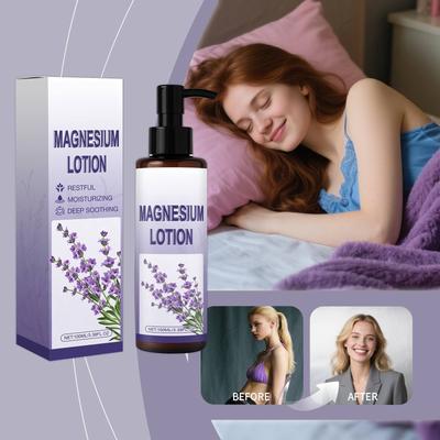 Magnesium Lotion Muscle Tension Magnesium Extract Skin Care Lotion Moisturizing Lotion Magnesium Skin Lotion Deep Sleep,100ml