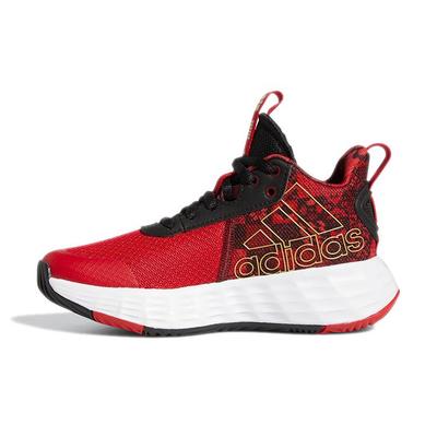 Own The Game 2.0 Durable Mid-Top Kids Basketball Shoes Kids Sneakers Red GY0813
