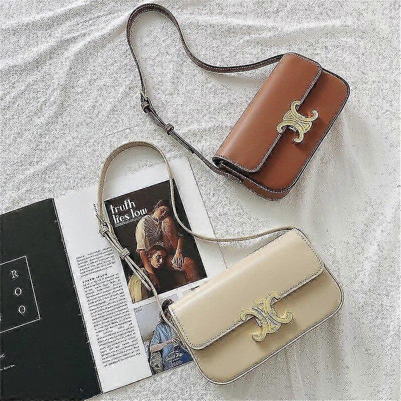 Damska torebka z prawdziwej skóry, 3171, Mała kwadratowa torebka na ramię crossbody z zapięciem