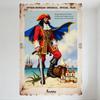 Vintage Captain Morgan Original Spiced Rum Piracki Metalowy Znak Blaszany Retro Bar Pub Dekoracja Ścienna Dom Jaskinia Mężczyzny Sztuka