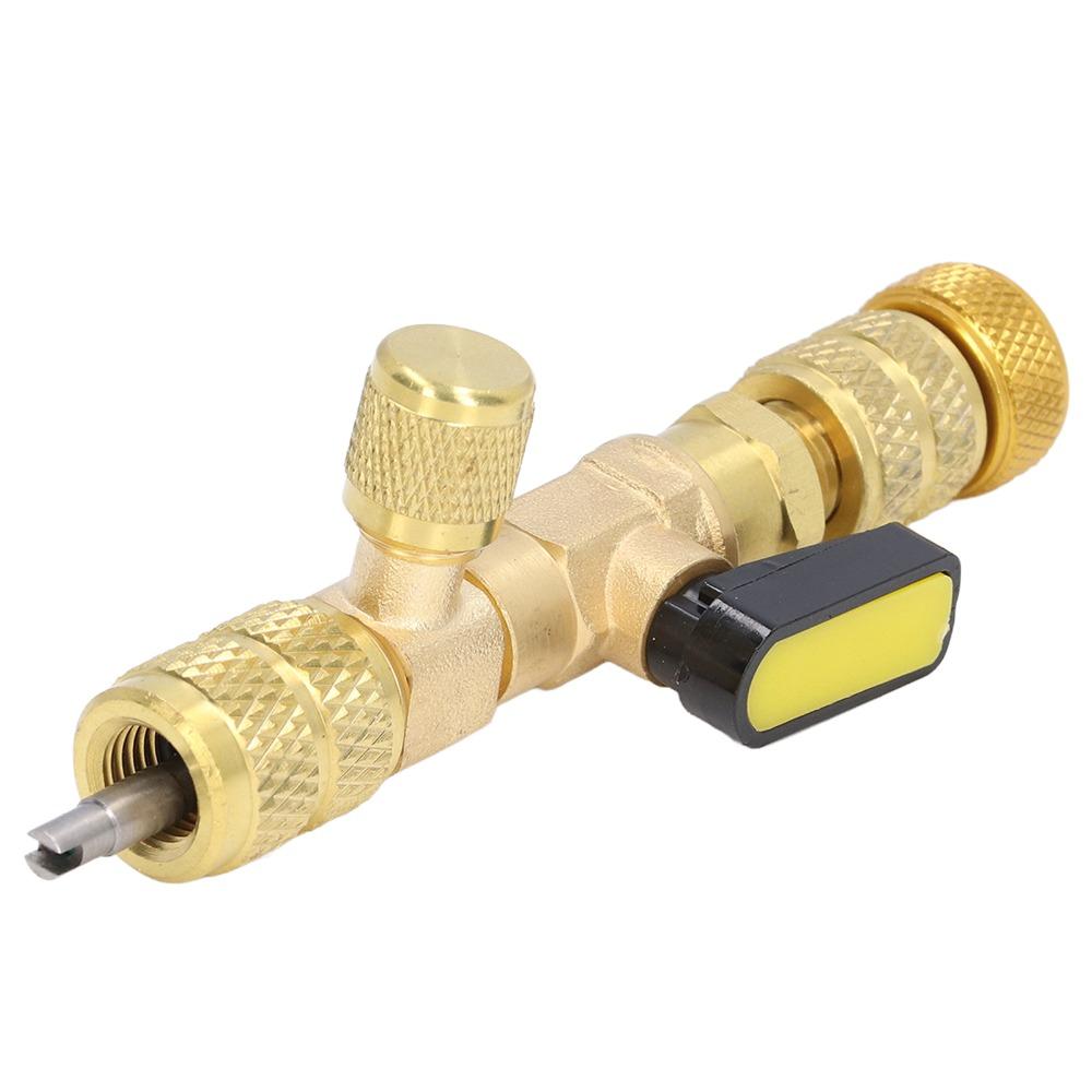 Brass Material Valve Core Installer Brass Valve Tool  For R410A Refrigerant System